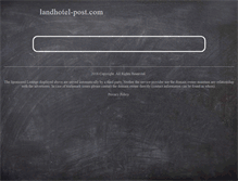 Tablet Screenshot of landhotel-post.com